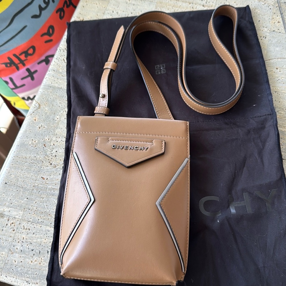Givenchy Beige phone pouch